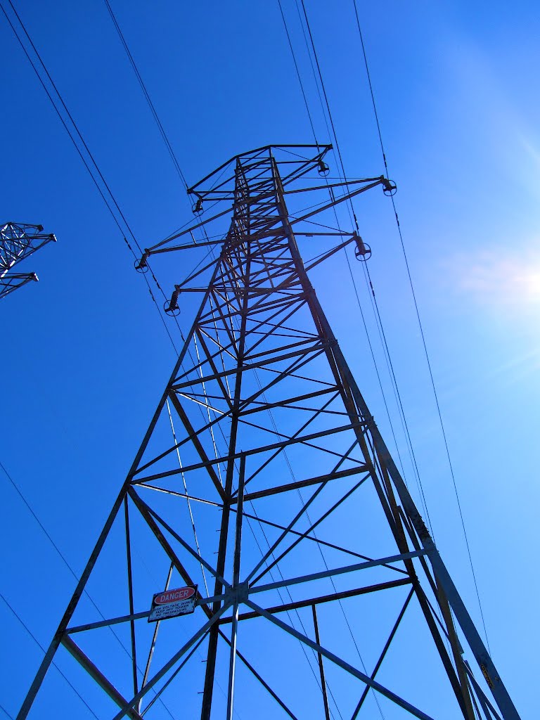 Industrial power infrastructure requiring heavy-duty stainless banding