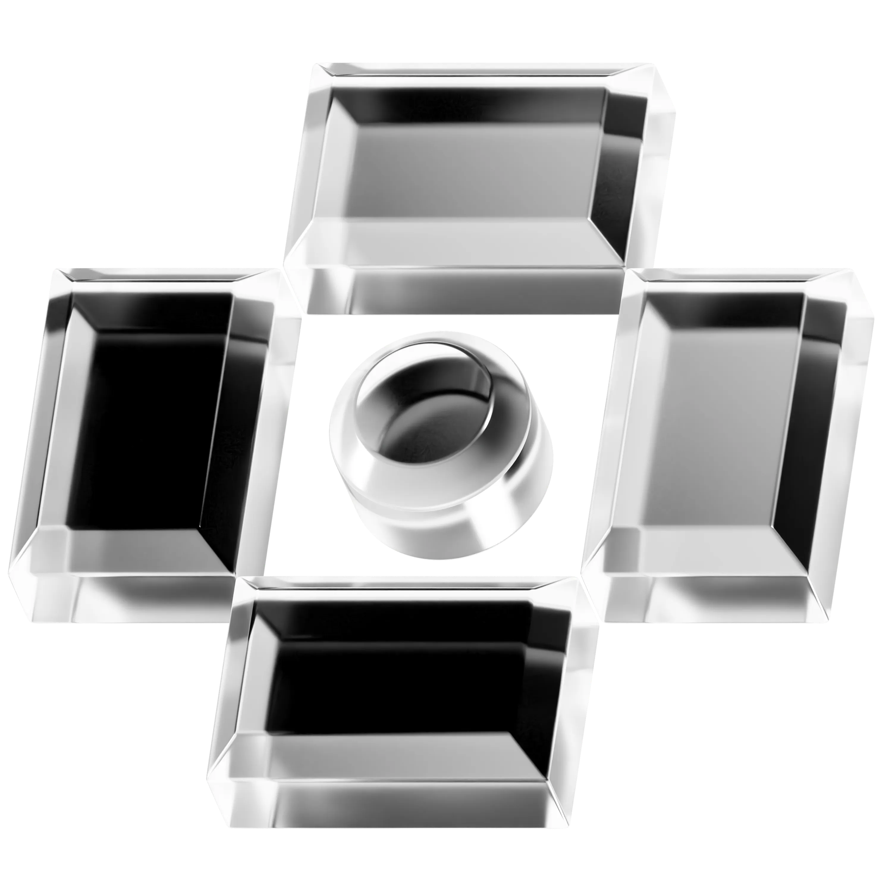 Precision-engineered forms representing USABAND quality standards